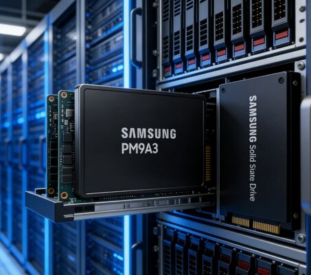 MZQL23T8HCLS-00A07 Samsung PM9A3 3.84TB U.2 NVMe SSD for AI Server Data Center Storage