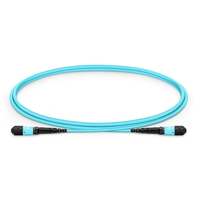 Aqua 1m MPO MPO Typ OFNP światłowodowy kabel magistralny OM3 Multimode