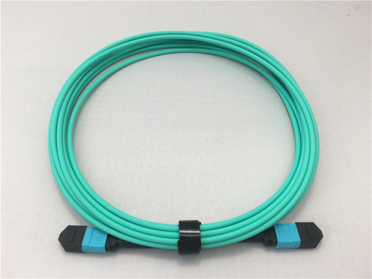 Aqua 1m MPO MPO Typ OFNP światłowodowy kabel magistralny OM3 Multimode