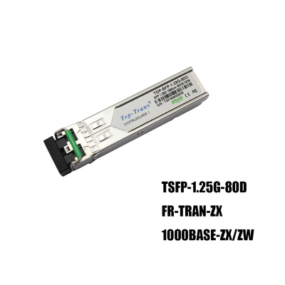 Jednomodowy transceiver optyczny Fortinet FR-TRAN-ZX Gigabit Ethernet SFP 1550nm 80KM