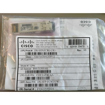 Moduły Cisco 8 Gb / s DS-SFP-FC8G-LW Fibre Channel SFP + Optyka o długich falach