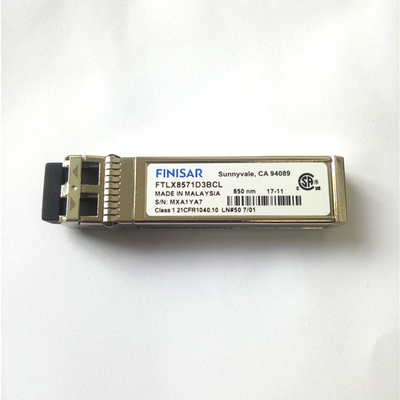 FTLX8571D3BCL 850nm wielomodowy moduł optyczny Datacom Finisar 10G SFP + dla 10GBASE-SR/SW 10G Ethernet