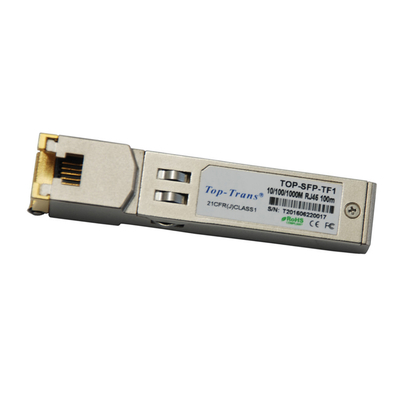 Juniper SRX-SFP-1GE-T-ET Kompatybilny miedziany moduł konwertera RJ45 SFP 100 m Cat5
