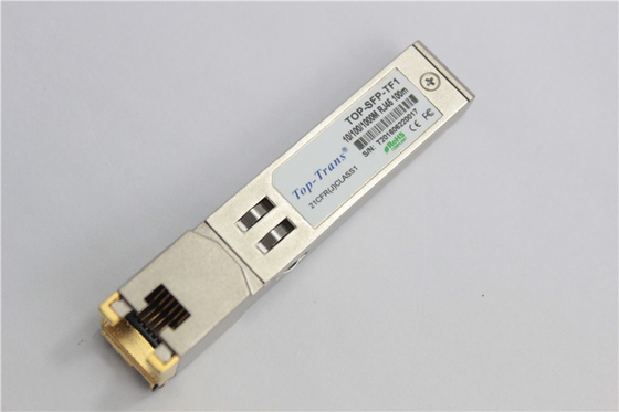 Juniper SRX-SFP-1GE-T-ET Kompatybilny miedziany moduł konwertera RJ45 SFP 100 m Cat5
