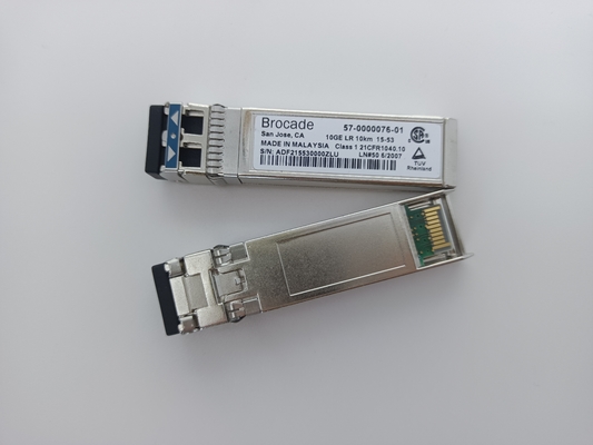 Brokat 57-1000493-01 XBR-000217 Transceiver 10G Fibre Channel SFP+ 10G LWL 1310nm 10km Moduł LC SMF
