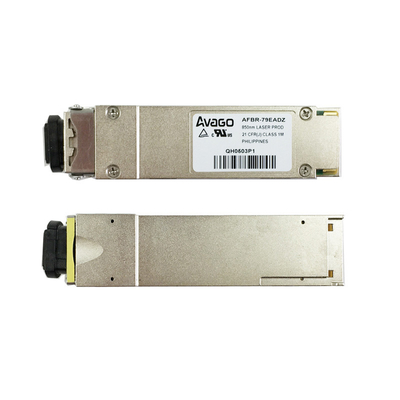 40G QSFP + SR4 850nm 150m MTP / MPO Wielomodowy moduł światłowodowy Marka Avago
