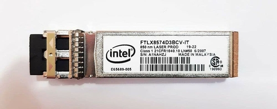 Intel FTLX8574D3BCV-IT 1G/10G 850nm wielomodowy Datacom SFP+ optyczny moduł nadawczo-odbiorczy