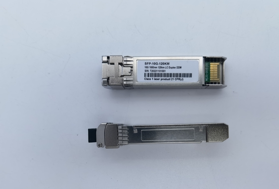 10G SFP+ ZR+ 1550nm 80km 100km 120km SMF transceiver optyczny dalekiego zasięgu