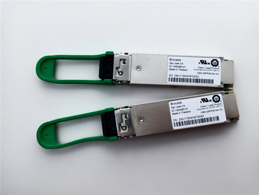 Brocade 57-1000480-01 XBR-000285 128G QSFP28 2km 1310nm SMF Transceiver Module Z LC Connector