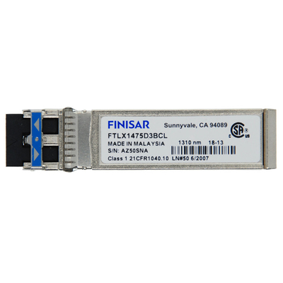 Oryginalny Finisar FTLX1475D3BCL-FC RoHS-6 zgodny 10Gb/S 10km 1310nm SMF Datacom SFP+ Transceiver