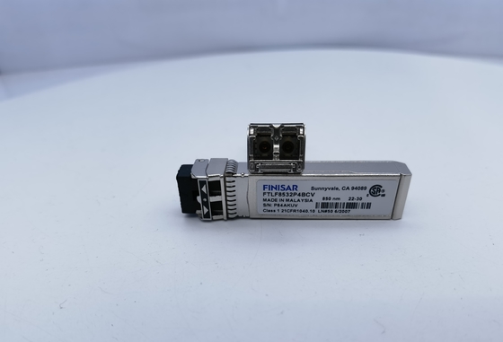 Oryginalny moduł optyczny Finisar FTLF8532P4BCV 32G 850nm Przesyłowiec SFP+ o krótkiej długości fali
