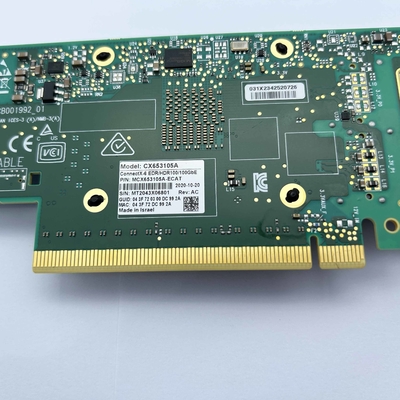 Mellanox ConnectX-6 VPI MCX653105A-ECAT Adapter serwerowy 100GbE Infiniband EDR HDR100 Single QSFP56 PCIe 4.0 X 16 karty sieciowe