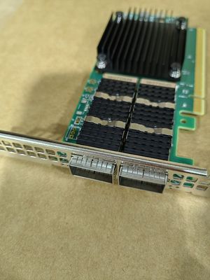 Mellanox QSFP56 Karta adaptera sieciowego 100GbE Dual-Port MCX623106AC-CDAT Włókno optyczne