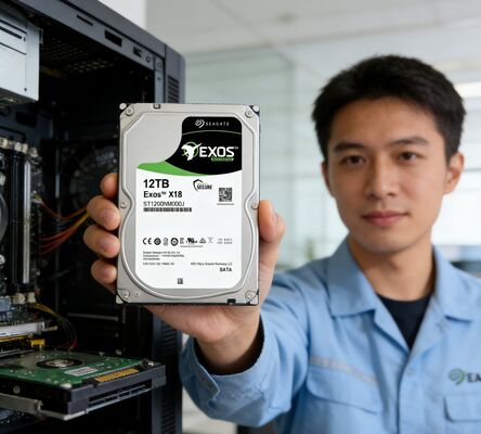 Wewnętrzny dysk twardy Seagate ST12000NM000J 12 TB, 7200 obr./min, 256 MB pamięci podręcznej SATA III CMR 2,5 cala