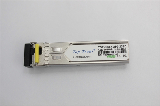 Toptrans BIDI 1.25G 1310nm 1550nm SFP Optyczny nadajnik-odbiornik 25Km