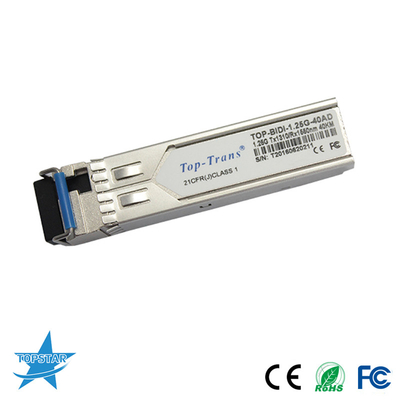 Moduł 1310nm 1490nm BIDI Sfp 1.25G 40KM Transceiver SMF