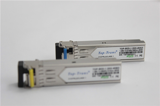 Moduł 1310nm 1490nm BIDI Sfp 1.25G 40KM Transceiver SMF