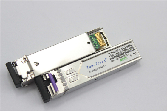 Toptrans BIDI 1.25G-80AD/BD SFP Transceiver optyczny 80KM Rohs