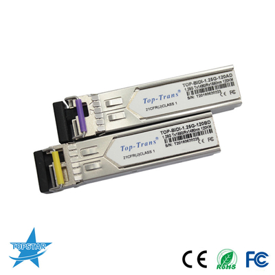 1310/1550nm 120KM optyczny transceiver SFP 1.25G Moduł Bidi SFP