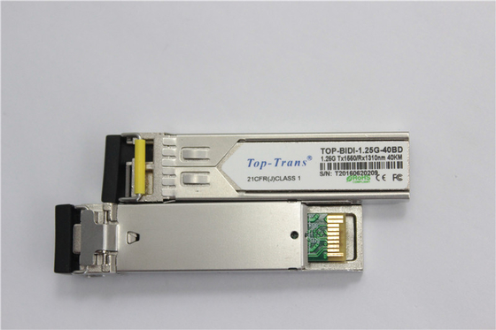 40-kilometrowy dwukierunkowy transceiver SFP 1,25 Gb/s Tx1490nm Rx1310nm