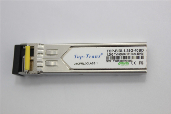 40-kilometrowy dwukierunkowy transceiver SFP 1,25 Gb/s Tx1490nm Rx1310nm