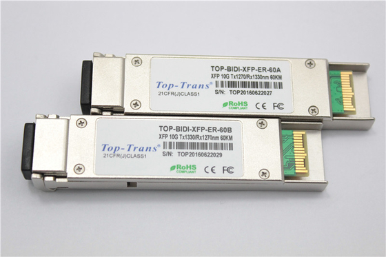 60-kilometrowy moduł BIDI 10G SMF SFP 1270nm R1330nm Rozwiązanie sieciowe