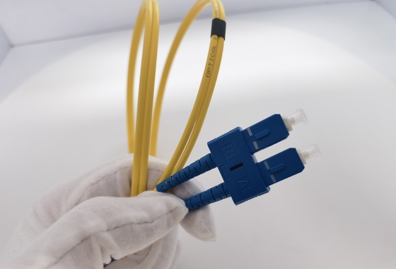 LC UPC do LC UPC Duplex Fiber Patch Cable OS2 Jednomodowy PVC 3,0 mm 1 m